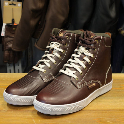 マーリン レザーライディングスニーカー 【ブラウン】 ”Stretton D3O Heritage Trainer"