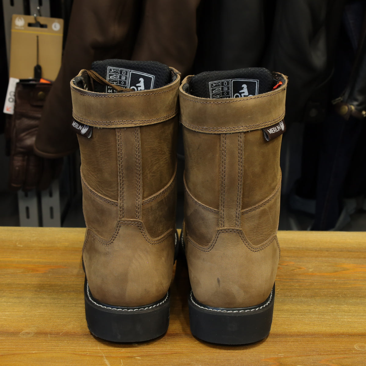 MERLIN マーリン 防水/防寒 レザーライディングブーツ 【ブラウン】Bandit D3O® Waterproof Boot