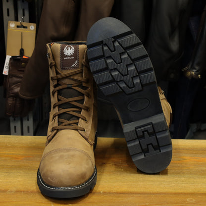 MERLIN マーリン 防水/防寒 レザーライディングブーツ 【ブラウン】Bandit D3O® Waterproof Boot