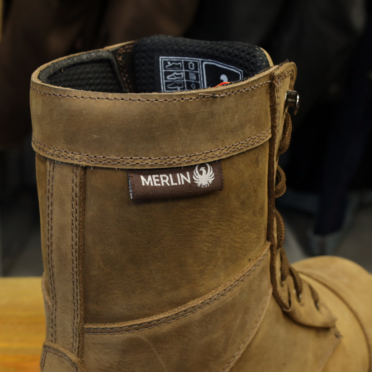 MERLIN マーリン 防水/防寒 レザーライディングブーツ 【ブラウン】Bandit D3O® Waterproof Boot