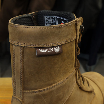 MERLIN マーリン 防水/防寒 レザーライディングブーツ 【ブラウン】Bandit D3O® Waterproof Boot