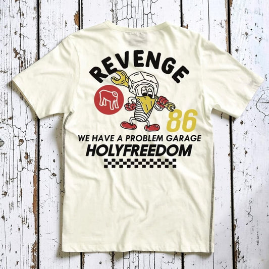 HOLYFREEDOM（ホーリーフリーダム）半袖Tシャツ "REVENGE T-SHIRT" 【オフホワイト】