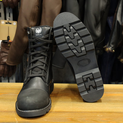 MERLIN マーリン 防水/防寒 レザーライディングブーツ 【ブラック】Bandit D3O® Waterproof Boot