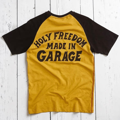 HOLYFREEDOM（ホーリーフリーダム）半袖Tシャツ "SHOELES JOE T-SHIRT" 【イエロー/ブラック】