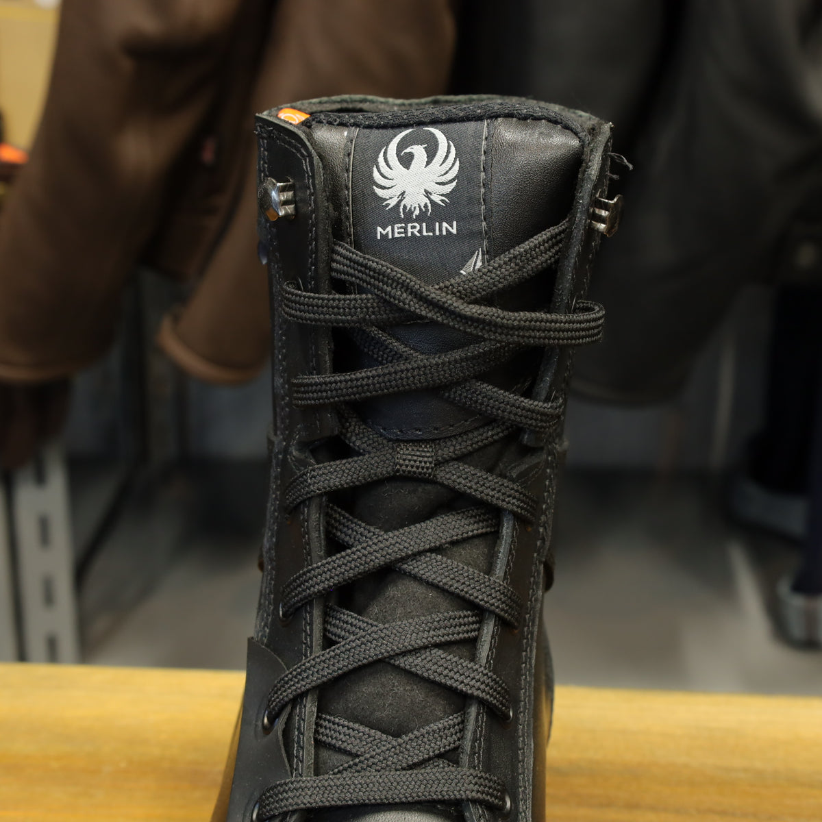 MERLIN マーリン 防水/防寒 レザーライディングブーツ 【ブラック】Bandit D3O® Waterproof Boot