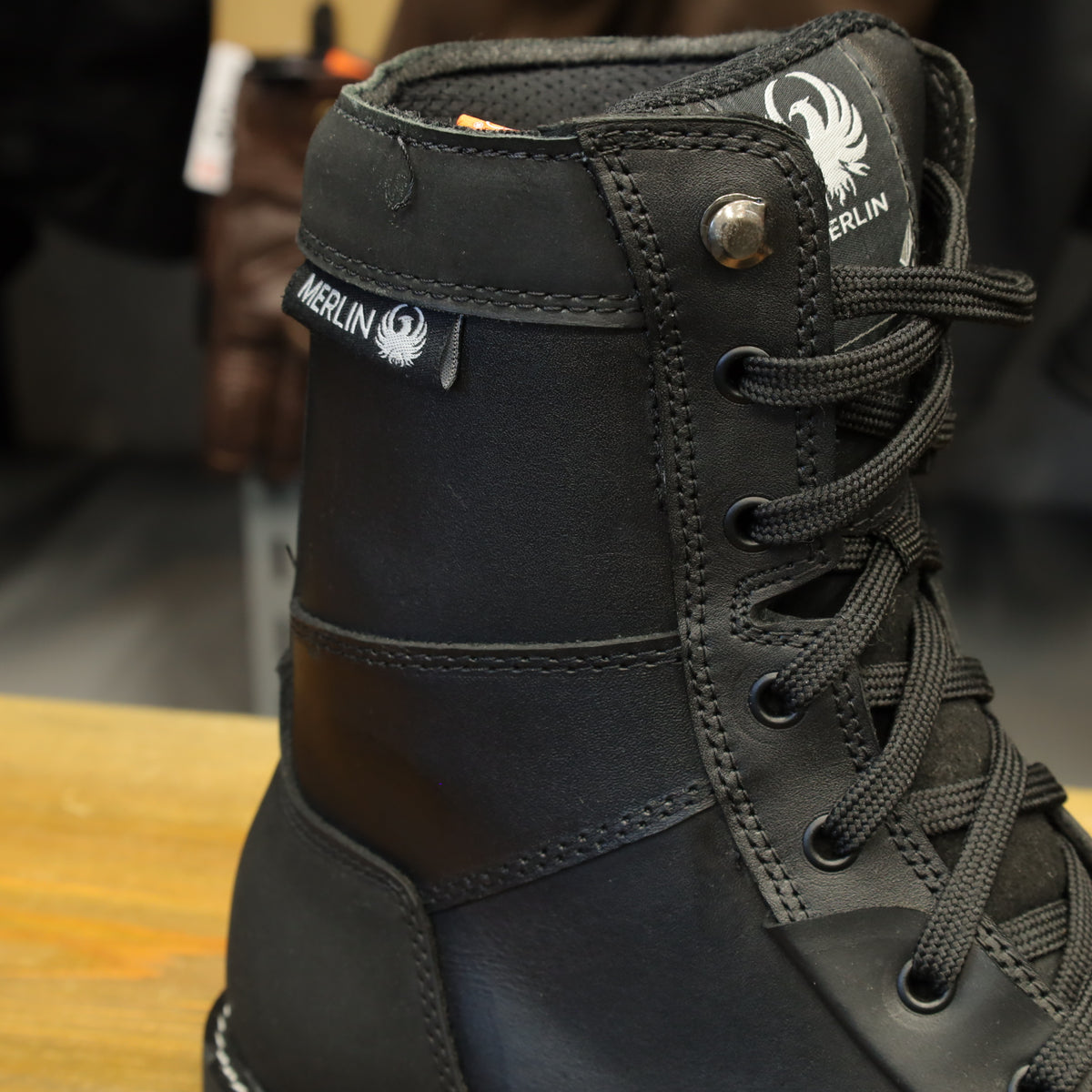 MERLIN マーリン 防水/防寒 レザーライディングブーツ 【ブラック】Bandit D3O® Waterproof Boot