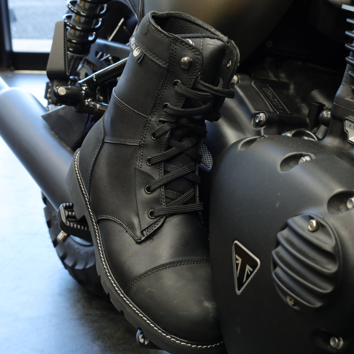 MERLIN マーリン 防水/防寒 レザーライディングブーツ 【ブラック】Bandit D3O® Waterproof Boot