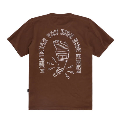 Roeg（ローグ）半袖Tシャツ "Ryder t-shirt" 【ブラウン】