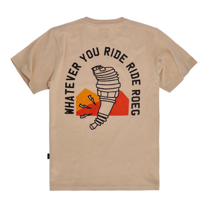Roeg（ローグ）半袖Tシャツ "Ryder t-shirt" 【サンド】