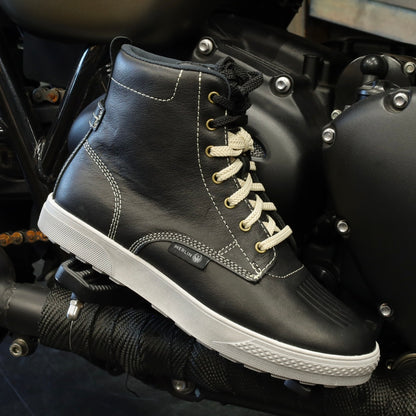 MERLIN マーリン レザーライディングスニーカー 【ブラック】 ”Stretton D3O Heritage Trainer"