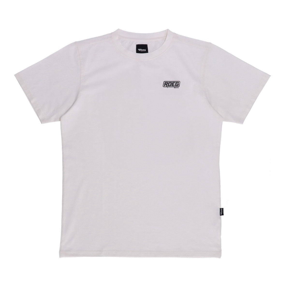 Roeg（ローグ）半袖Tシャツ "Kane plain t-shirt" 【ホワイト】