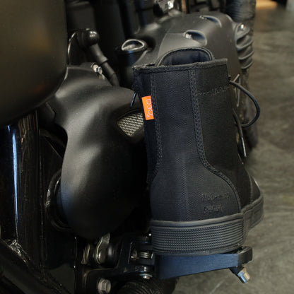 MERLIN マーリン ライディングシューズ "Knots Canvas D3O Boot" 【ブラック】