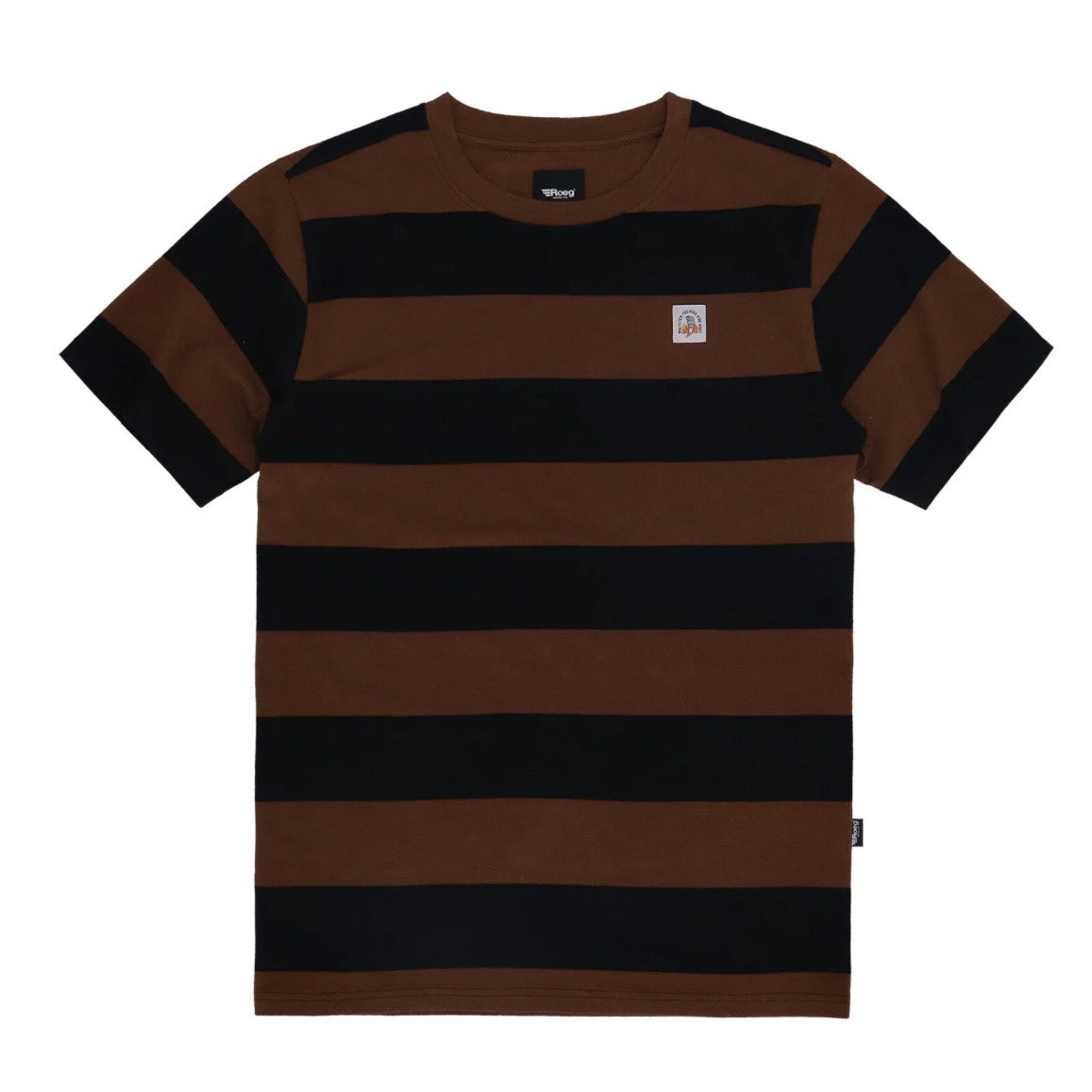 Roeg（ローグ）半袖Tシャツ "Billy t-shirt" 【ブラウン/ブラック】
