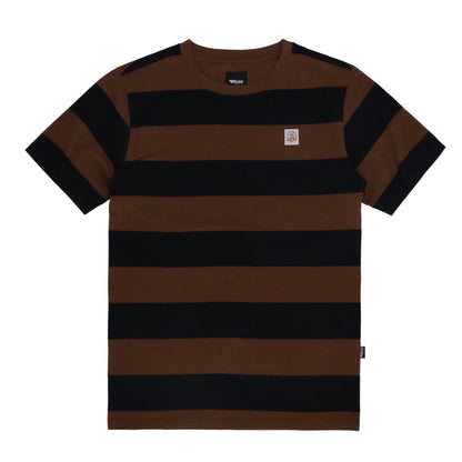 Roeg（ローグ）半袖Tシャツ "Billy t-shirt" 【ブラウン/ブラック】