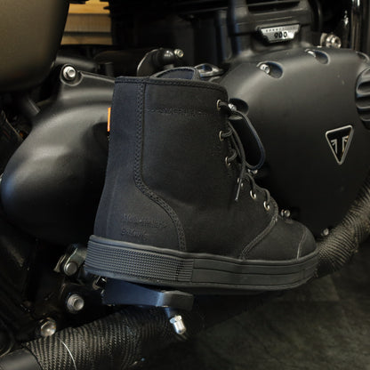 MERLIN マーリン ライディングシューズ "Knots Canvas D3O Boot" 【ブラック】