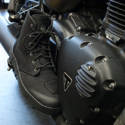 MERLIN マーリン ライディングシューズ "Knots Canvas D3O Boot" 【ブラック】