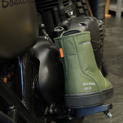 MERLIN マーリン ライディングシューズ "Knots Canvas D3O Boot" 【オリーブ】