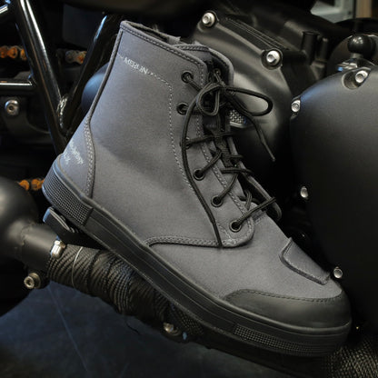 MERLIN マーリン ライディングシューズ "Knots Canvas D3O Boot" 【グレー】