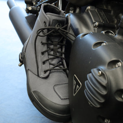 MERLIN マーリン ライディングシューズ "Knots Canvas D3O Boot" 【グレー】