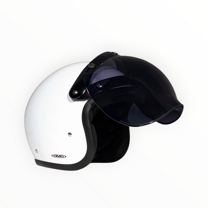 DMD フリップアップシールド【FLIP-UP BUBBLE VISOR SMOKE】ジェットヘルメット "RETRO" 専用