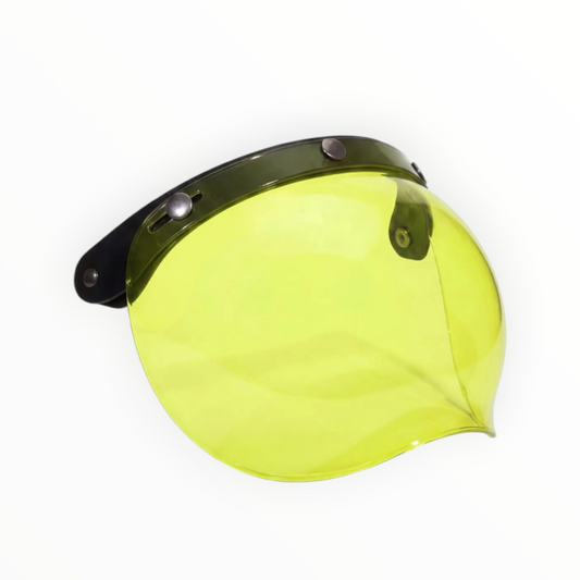 DMD フリップアップシールド【FLIP-UP BUBBLE VISOR YELLOW】ジェットヘルメット "RETRO" 専用
