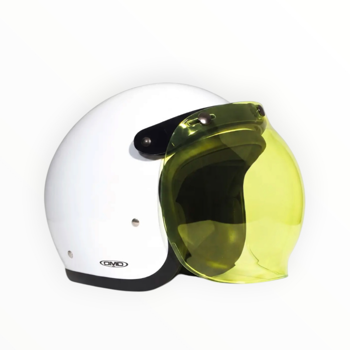 DMD フリップアップシールド【FLIP-UP BUBBLE VISOR YELLOW】ジェットヘルメット "RETRO" 専用