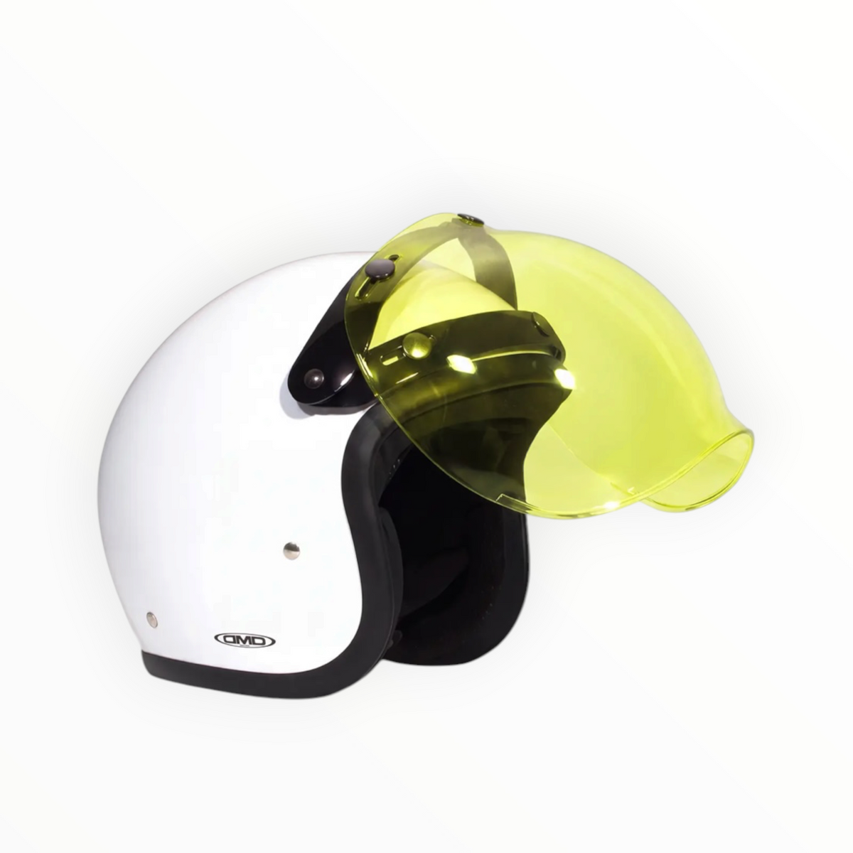 DMD フリップアップシールド【FLIP-UP BUBBLE VISOR YELLOW】ジェットヘルメット "RETRO" 専用