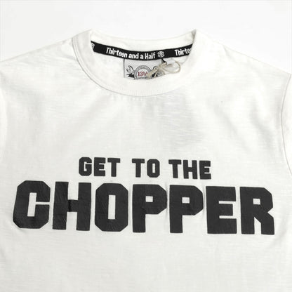 13 1/2 （サーティー アンド ア ハーフ）半袖Tシャツ "Get the Chopper" 【ホワイト】