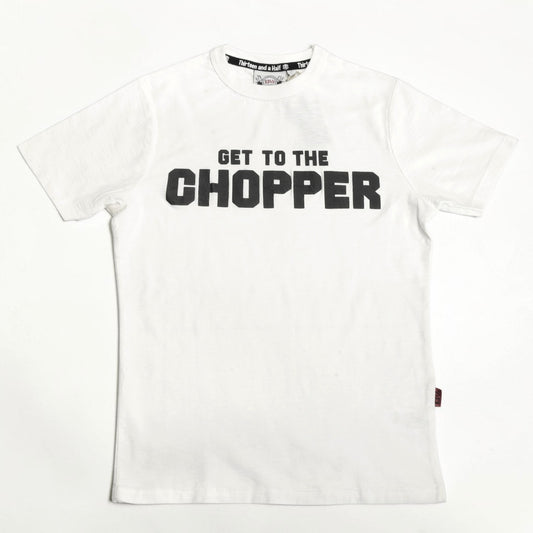 13 1/2 （サーティー アンド ア ハーフ）半袖Tシャツ "Get the Chopper" 【ホワイト】