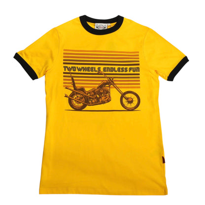 13 1/2 （サーティー アンド ア ハーフ）半袖Tシャツ "Endless Fun" 【イエロー】