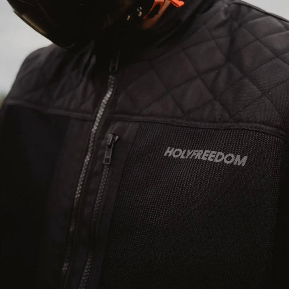 HOLYFREEDOM（ホーリーフリーダム）メッシュジャケット ”RETE BLACK JACKET”　