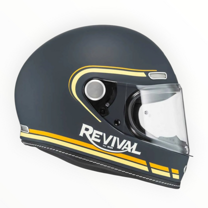 NZI HELMETS  ”REVIVAL"  フルフェイスヘルメット【Profilo Dark Blue/Orange Matt】装飾品