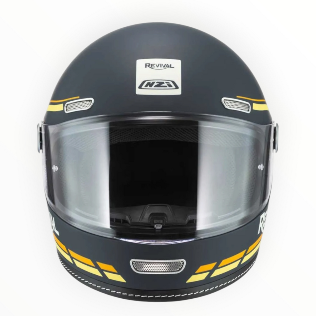 NZI HELMETS  ”REVIVAL"  フルフェイスヘルメット【Profilo Dark Blue/Orange Matt】装飾品