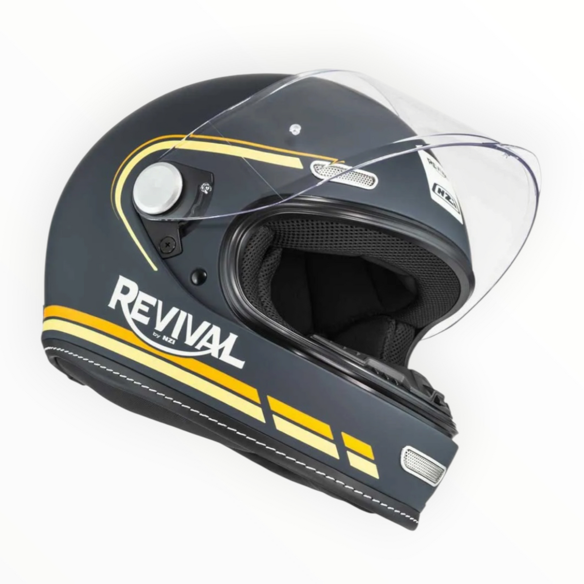 NZI HELMETS  ”REVIVAL"  フルフェイスヘルメット【Profilo Dark Blue/Orange Matt】装飾品