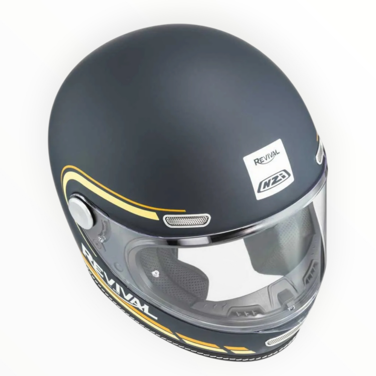 NZI HELMETS  ”REVIVAL"  フルフェイスヘルメット【Profilo Dark Blue/Orange Matt】装飾品