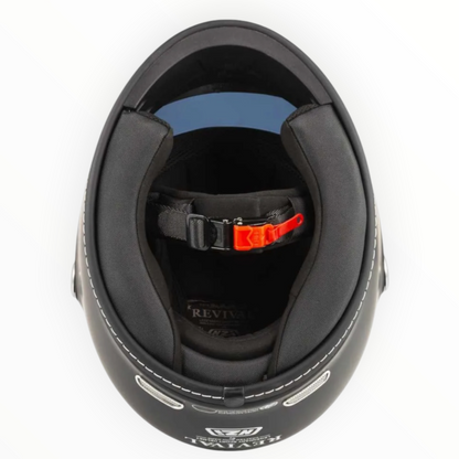 NZI HELMETS  ”REVIVAL"  フルフェイスヘルメット【Matt Black】装飾品