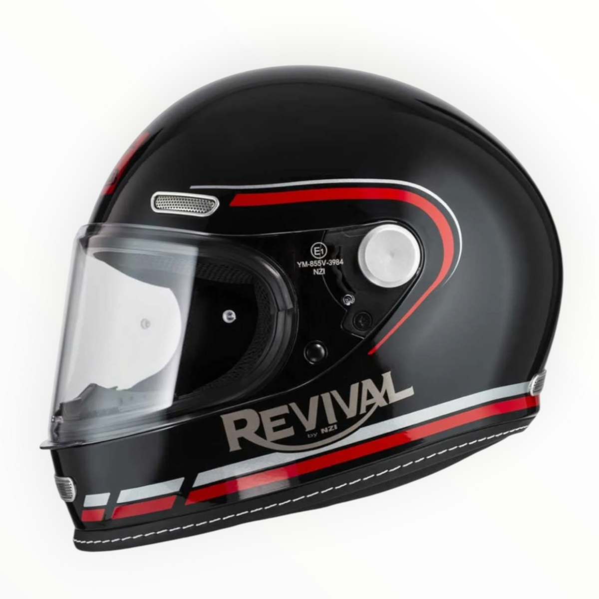 NZI HELMETS  ”REVIVAL"  フルフェイスヘルメット【Profilo Black/Red】装飾品