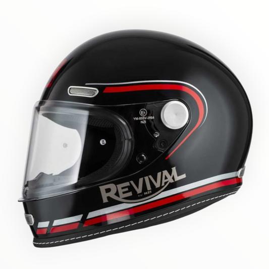 NZI HELMETS  ”REVIVAL"  フルフェイスヘルメット【Profilo Black/Red】装飾品