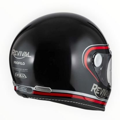 NZI HELMETS  ”REVIVAL"  フルフェイスヘルメット【Profilo Black/Red】装飾品