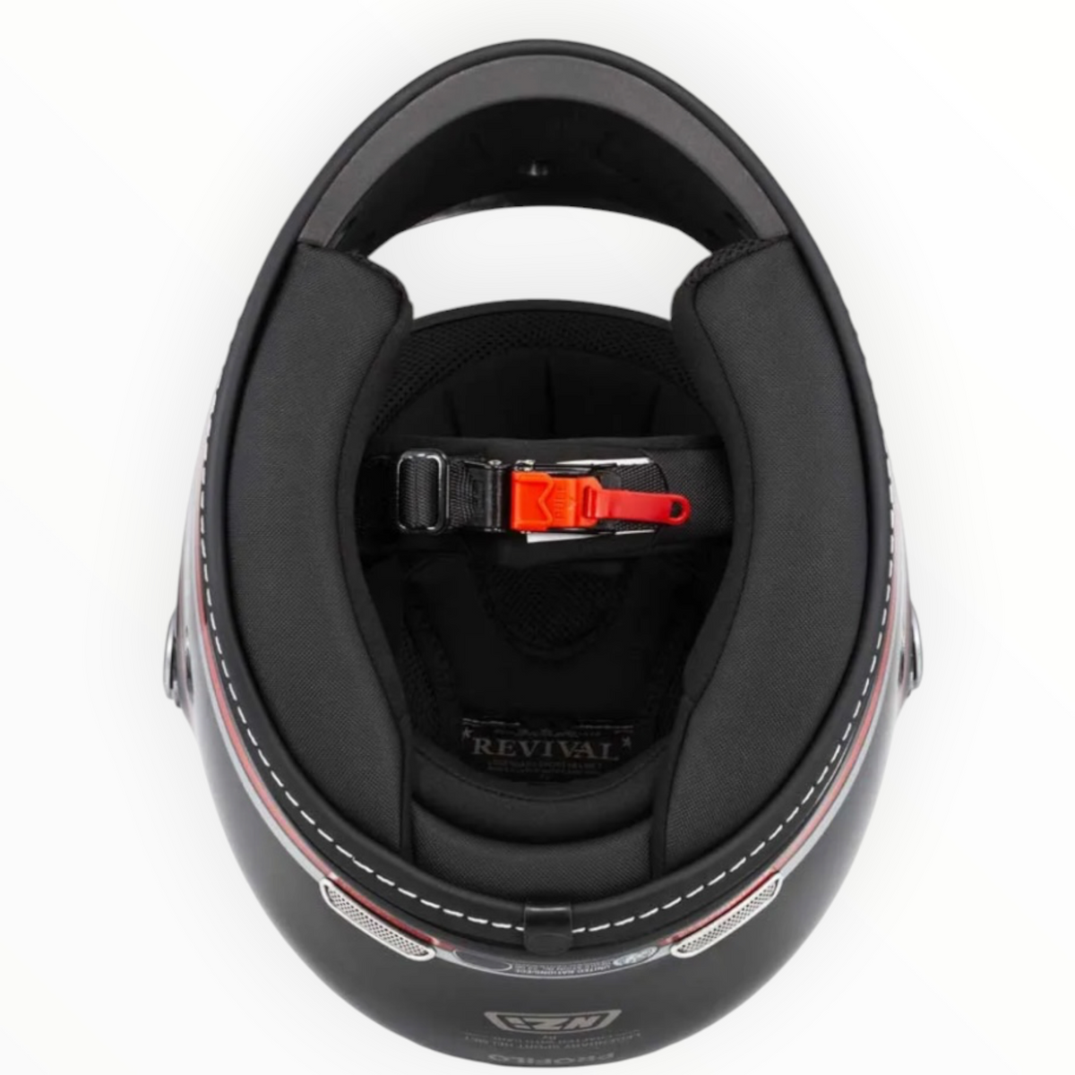 NZI HELMETS  ”REVIVAL"  フルフェイスヘルメット【Profilo Black/Red】装飾品
