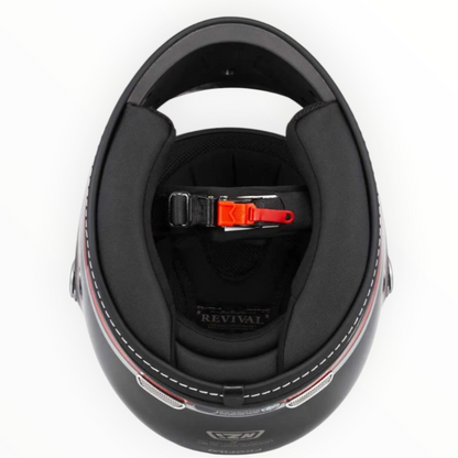 NZI HELMETS  ”REVIVAL"  フルフェイスヘルメット【Profilo Black/Red】装飾品