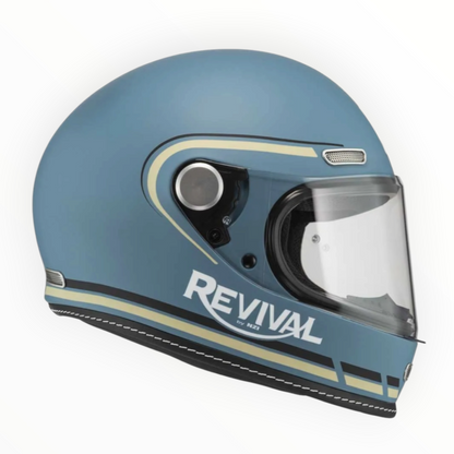 NZI HELMETS  ”REVIVAL"  フルフェイスヘルメット【Profilo Skyblue/Black Matt】装飾品