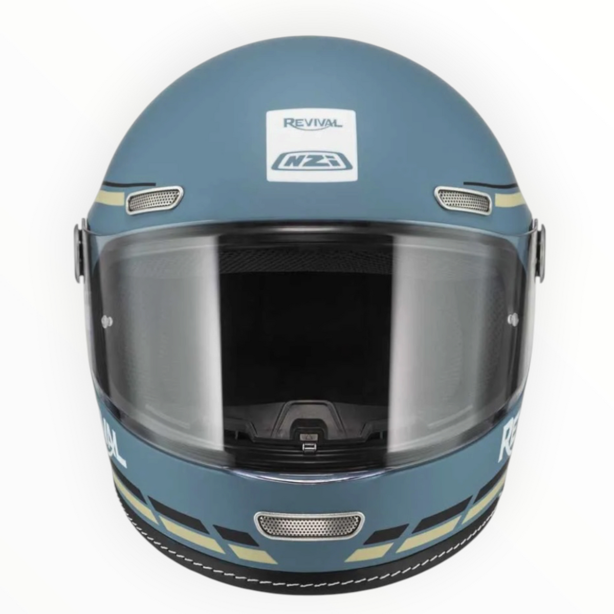 NZI HELMETS  ”REVIVAL"  フルフェイスヘルメット【Profilo Skyblue/Black Matt】装飾品
