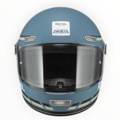 NZI HELMETS  ”REVIVAL"  フルフェイスヘルメット【Profilo Skyblue/Black Matt】装飾品