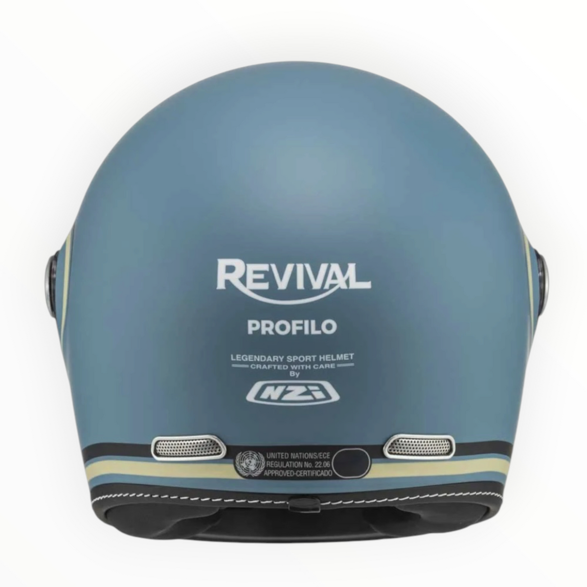 NZI HELMETS  ”REVIVAL"  フルフェイスヘルメット【Profilo Skyblue/Black Matt】装飾品
