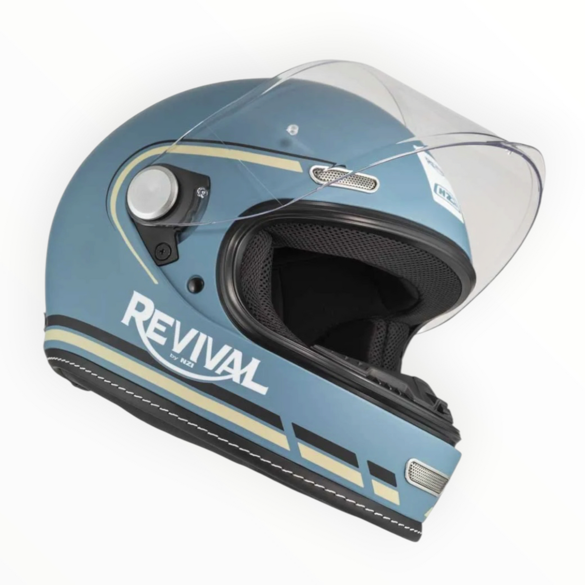 NZI HELMETS  ”REVIVAL"  フルフェイスヘルメット【Profilo Skyblue/Black Matt】装飾品