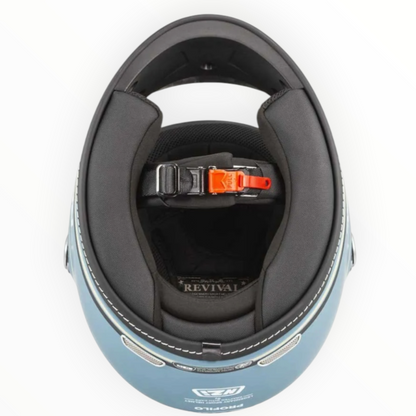 NZI HELMETS  ”REVIVAL"  フルフェイスヘルメット【Profilo Skyblue/Black Matt】装飾品
