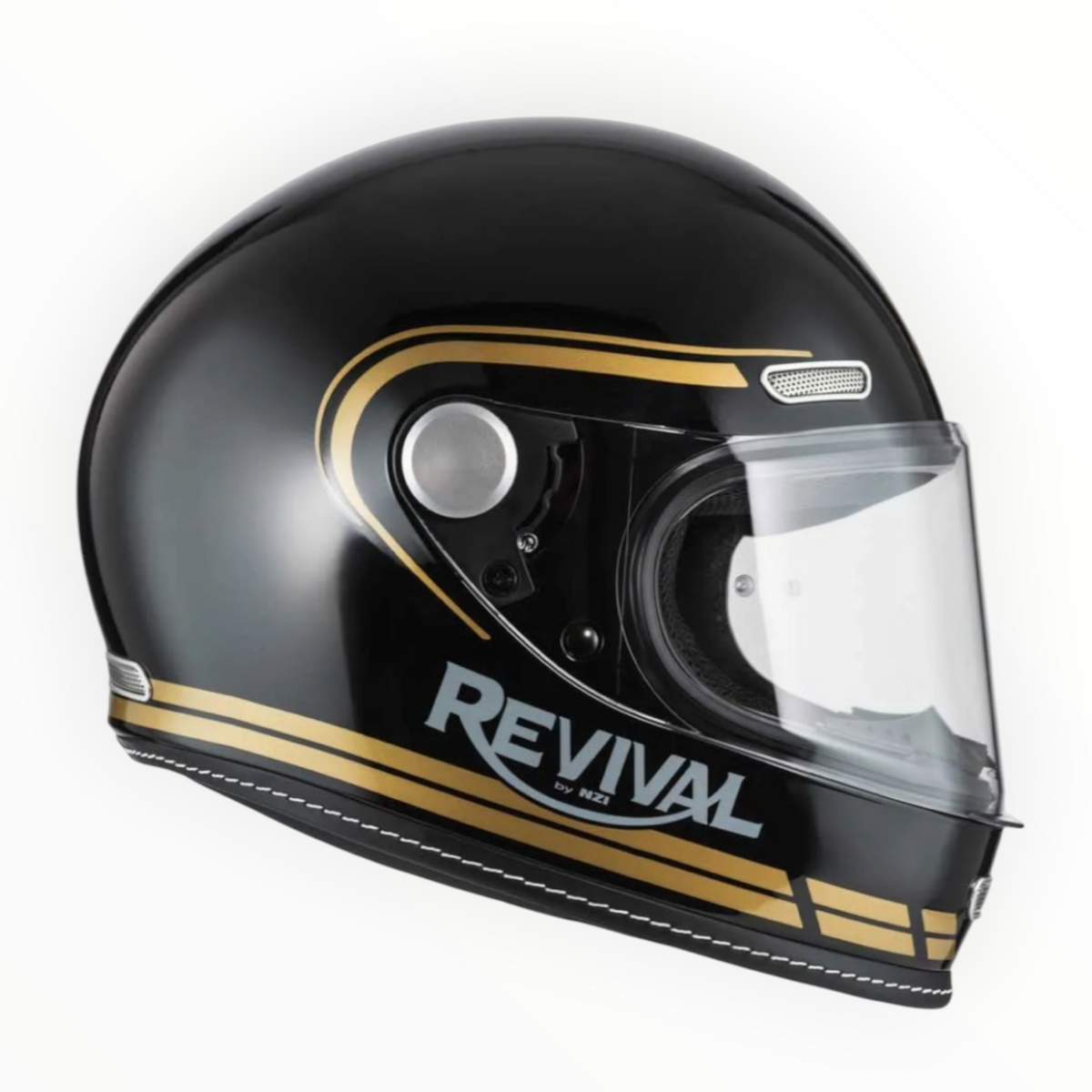 NZI HELMETS  ”REVIVAL"  フルフェイスヘルメット【Profilo Black/Gold】装飾品