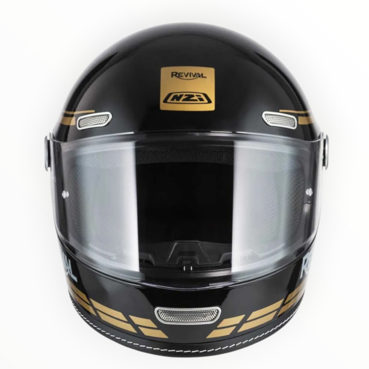 NZI HELMETS  ”REVIVAL"  フルフェイスヘルメット【Profilo Black/Gold】装飾品