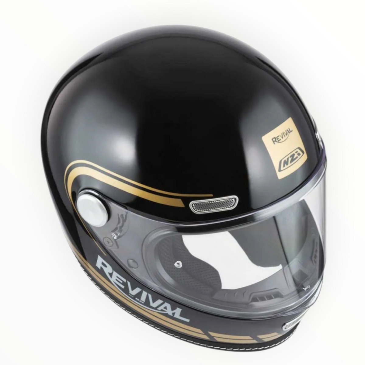 NZI HELMETS  ”REVIVAL"  フルフェイスヘルメット【Profilo Black/Gold】装飾品
